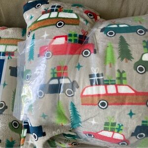 New the big one plush throw with pillows